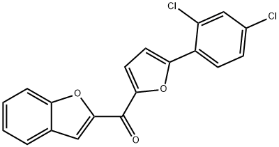 1-benzofuran-2-yl[5-(2,4-dichlorophenyl)-2-furyl]methanone Struktur