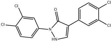 2,4-bis(3,4-dichlorophenyl)-1,2-dihydro-3H-pyrazol-3-one Struktur