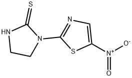 1-(5-nitrothiazol-2-yl)imidazolidine-2-thione  Struktur