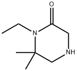 Piperazinone,  1-ethyl-6,6-dimethyl-  (9CI) Struktur