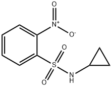 N-Cyclopropyl-2-nitrobenzenesulfonamide Struktur