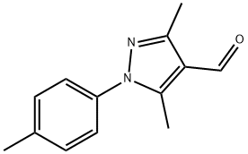 3,5-dimethyl-1-(4-methylphenyl)-1H-pyrazole-4-carbaldehyde Struktur