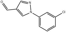 1-(3-chlorophenyl)-1H-pyrazole-4-carbaldehyde Struktur