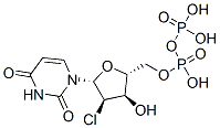 2'-chloro-2'-deoxyuridine 5'-diphosphate Struktur