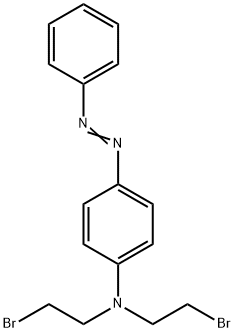 N,N-Bis(2-bromoethyl)-4-(phenylazo)benzenamine Struktur