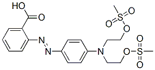 2-[[4-[Bis[2-[(methylsulfonyl)oxy]ethyl]amino]phenyl]azo]benzoic acid Struktur