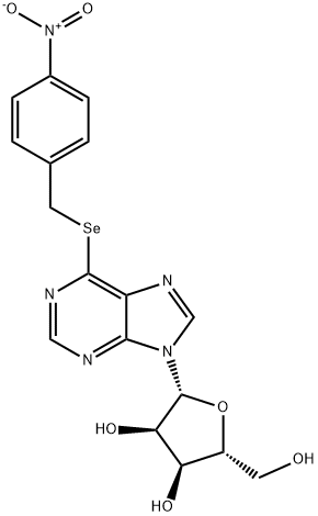 SE-(P-NITROBENZYL)-6-SELENO-INOSINE Struktur