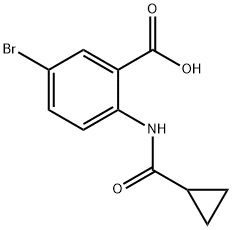 5-BroMo-2-[(cyclopropylcarbonyl)aMino]benzoic Acid Struktur