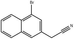 2-Naphthaleneacetonitrile, 4-broMo- Structure