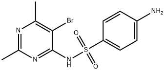 4-Amino-N-(5-bromo-2,6-dimethyl-4-pyrimidinyl)benzene-1-sulfonamide Structure