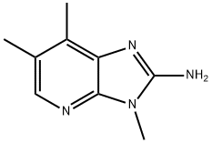 2-AMINO-3,6,7-TRIMETHYLIMIDAZO(4,5-B)PYRIDINE Struktur