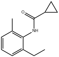 Cyclopropanecarboxamide, N-(2-ethyl-6-methylphenyl)- (9CI) Struktur