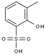 2-hydroxy-3-methylbenzenesulphonic acid Struktur