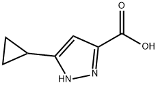 3-CYCLOPROPYLPYRAZOLE-5-CARBOXYLIC ACID Structure