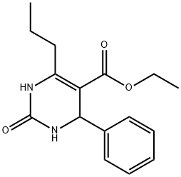 5-Pyrimidinecarboxylicacid,1,2,3,4-tetrahydro-2-oxo-4-phenyl-6-propyl-,ethylester(9CI) Struktur