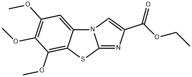 6,7,8-TRIMETHOXYIMIDAZO[2,1-B]BENZOTHIAZOLE-2-CARBOXYLIC ACID ETHYL ESTER Struktur