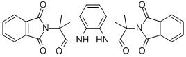 N,N'-1,2-PHENYLENE BIS [1,3-DIHYDRO-ALFA,ALFA-DIMETHYL 1,3-DIOXO-2H-ISOINDOLE-2-ACETAMIDE Struktur