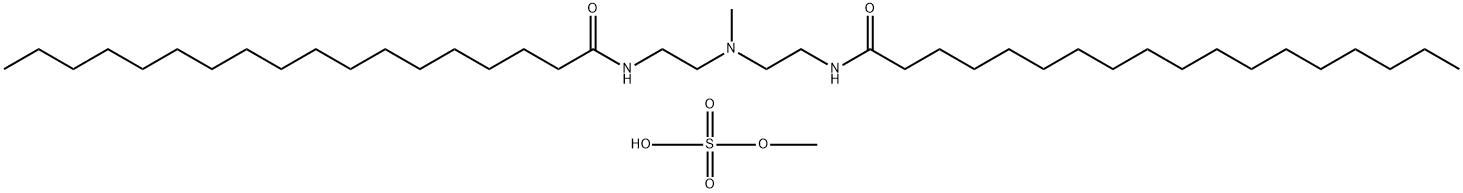 methylbis(2-stearamidoethyl)ammonium methyl sulphate Struktur