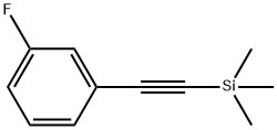 1-((TRIMETHYLSILYL)ETHYNYL)-3-FLUOROBEN& Struktur