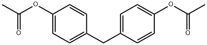 4,4'-Methylenebis(acetoxybenzene) Struktur