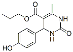 5-Pyrimidinecarboxylicacid,1,2,3,4-tetrahydro-4-(4-hydroxyphenyl)-6-methyl-2-oxo-,propylester(9CI) Struktur