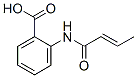 Benzoic acid, 2-[(1-oxo-2-butenyl)amino]- (9CI) Struktur