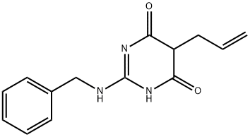 5-Allyl-2-(benzylamino)pyrimidine-4,6(1H,5H)-dione Struktur