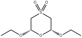 2,6-Diethoxy-1,4-oxathiane-4,4-dioxide Struktur