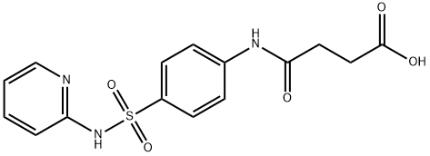 4-oxo-4-[[4-[(2-pyridylamino)sulphonyl]phenyl]amino]butyric acid Struktur