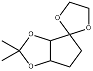 Spiro[4H-cyclopenta-1,3-dioxole-4,2-[1,3]dioxolane], tetrahydro-2,2-dimethyl- (9CI) Struktur