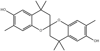 6,6'-DIHYDROXY-4,4,4',4',7,7'-HEXAMETHYL-2,2'-SPIROBICHROMAN, 2-PROPANOL ADDUCT Struktur