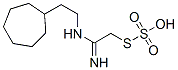 Thiosulfuric acid hydrogen S-[2-[(2-cycloheptylethyl)amino]-2-iminoethyl] ester Struktur