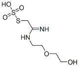 Thiosulfuric acid hydrogen S-[2-[[2-(2-hydroxyethoxy)ethyl]amino]-2-iminoethyl] ester Struktur