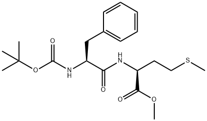 tert-butoxycarbonyl-phenylalanyl-methionine methyl ester Struktur