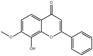 8-HYDROXY-7-METHOXYFLAVONE Struktur