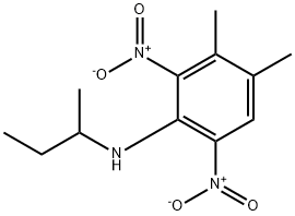 3,4-Dimethyl-N-(1-methylpropyl)-2,6-dinitrobenzenamine Struktur