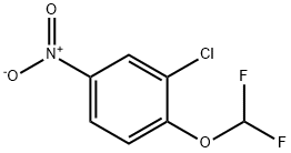 2-Chloro-1-(difluoromethoxy)-4-nitro-benzene Struktur