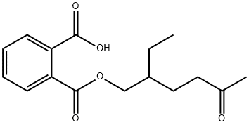 mono(2-ethyl-5-oxohexyl)phthalate Struktur