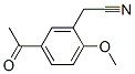 Benzeneacetonitrile, 5-acetyl-2-methoxy- (9CI) Struktur