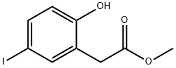 2-HYDROXY-5-IODO-BENZENEACETIC ACID METHYL ESTER Struktur