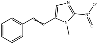 1-Methyl-2-nitro-5-styryl-1H-imidazole Struktur