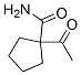 Cyclopentanecarboxamide, 1-acetyl- (9CI) Struktur