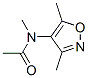 Acetamide, N-(3,5-dimethyl-4-isoxazolyl)-N-methyl- (9CI) Struktur