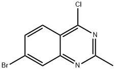 7-BROMO-4-CHLORO-2-METHYLQUINAZOLINE Struktur