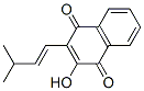 2-Hydroxy-3-(3-methyl-1-butenyl)-1,4-naphthoquinone Struktur