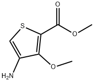 2-Thiophenecarboxylicacid,4-amino-3-methoxy-,methylester(9CI) Struktur