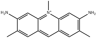 2,7,10-trimethylacridine-3,6-diamine chloride Struktur