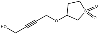 4-[(tetrahydro-3-thienyl)oxy]but-2-yn-1-ol S,S-dioxide Struktur