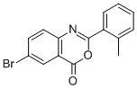 6-BROMO-2-(2-METHYLPHENYL)-4H-3,1-BENZOXAZIN-4-ONE Struktur