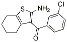 (2-AMino-4,5,6,7-tetrahydrobenzo[b]thiophen-3-yl)(3-chlorophenyl)Methanone Struktur